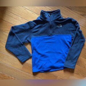 The North Face Blue and Gray Fleece Pullover